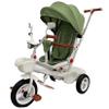 JIYIAN Green, Baby Stroller Strolling Children Hand Pushed with Adjustable Push Handle, Removable Canopy, Music Light, Foldable Footrest, 360Rotating Seat, Three Point Safety Harness view 1