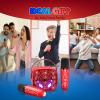 Mini Karaoke Machine Toys Gifts: Kids Toys Christmas Birthday Gifts for 4 5 6 7 8 9 Years Old Girl Boy Stocking Stuffers LED Portable Bluetooth Speaker with 2 Wireless Microphone Girl Gift Age 3-12+ view 4