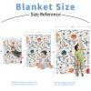 KAINSY Personalized Baby Blanket, Custom Baby Blanket for Girl Boy with Name, Double Layer Dotted Backing Receiving Swaddle Blanket, Customized Gift for Toddler Infant, Astronaut & Stars(47"x60") view 4