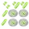 Bnineteenteam 4Pcs Simulation Metal Brake Discs Calipers Fit for 1/10 RC Car Parts (Green view 2