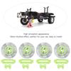 Bnineteenteam 4Pcs Simulation Metal Brake Discs Calipers Fit for 1/10 RC Car Parts (Green view 4