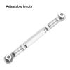 MECCANIXITY Adjustable Turnbuckles Camber Link Linkages Aluminum Alloy RC Car Steering Pull Rod Servo Linkages Tie Rod for 2WD 1/10 RC Car CrawlerSilver view 4