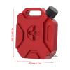 PerGar Simulation Fuel Tank, Aluminum Alloy Rc Crawler Simulation Decoration Accessory, 1/10 Scale Rc Accessories, Rc Crawler Accessories, for Scx10 1/8 1/10 Rc Crawler Cars (Red) view 2