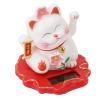 Msiud Solar Fortune Cat Vivid Lovely Chinese Cat Solar Powered Waving Arm Lucky Cat Ideal for Home Office and Car Dashboard Decor 2314A Brings Charm and Positive Energy to Any Space view 1