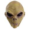 Alien Mask with Big Eyes Creepy Halloween Xenomorph Scary Mask Latex Full Head Realistic Extraterrestrial Biological Xenomorph Costume Mask for Carnival Costume Party Prop (11.8x9.8 In) Alien Mask Ad view 1