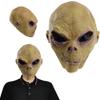 Alien Mask with Big Eyes Creepy Halloween Xenomorph Scary Mask Latex Full Head Realistic Extraterrestrial Biological Xenomorph Costume Mask for Carnival Costume Party Prop (11.8x9.8 In) Alien Mask Ad view 2
