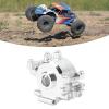 Aluminum Transmission Case Gearbox Housing Cover, Metal Gearbox Cover Shell for Losi Baja Rey Rock Rey 1:10 RC Cars, Aluminum Front Gear Box Bulkhead, Gearbox Housing (Silver) view 2