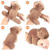 Abaodam Capybara Slap Bracelet Plush Stuffed Animal Slap Bracelets Wrist Capybara Toy Animal Snap Band for Christmas Birthday Party Favor Supply view 3