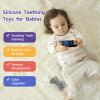 2 Pack Silicone Teethers for Babies 6-12 Months, Teething Toys for Babies 0-6 Months, Remote Teether for Baby, Sensory Toys for Babies,Toddler Infant Girl Boy Gifts view 3