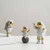 AJMICO-3pcs Astronaut Figurine Home Decor Astronaut Statue Study Office Desk Decor Showpiece view 1