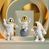 AJMICO-3pcs Astronaut Figurine Home Decor Astronaut Statue Study Office Desk Decor Showpiece view 2