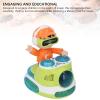 Alomejor DJ Bouncing Beat Rock Boy Dancing Toy Music Flashing Light Universal Wheel Automatic Movement DJ Toy for Toddlers (Green) view 2