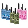 Cobra HE150 Kid Friendly Walkie Talkies 6-Pack - 16-Mile Range, 2 Channels Two-Way Radio Set, Blue, Green and Pink (2 of Each) view 1