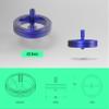 Plexity Labs UFO Tops USS Nimitz - Metal Spinning Fidget Toy Top - Inspired by The 2004 USS Nimitz UFO Incident - Aluminum in Ocean Blue view 3