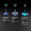 Plexity Labs UFO Tops Ruwa - Metal Spinning Fidget Top - Inspired by The 1994 Ruwa, Zimbabwe UFO Incident - Aluminum in Diode Blue view 3