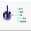 Plexity Labs UFO Tops Lake Superior - Metal Spinning Fidget Toy Top - Inspired by The 1953 Lake Superior UFO Incident - Aluminum in Cyber Purple view 2