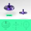 Plexity Labs UFO Tops Lake Superior - Metal Spinning Fidget Toy Top - Inspired by The 1953 Lake Superior UFO Incident - Aluminum in Cyber Purple view 3