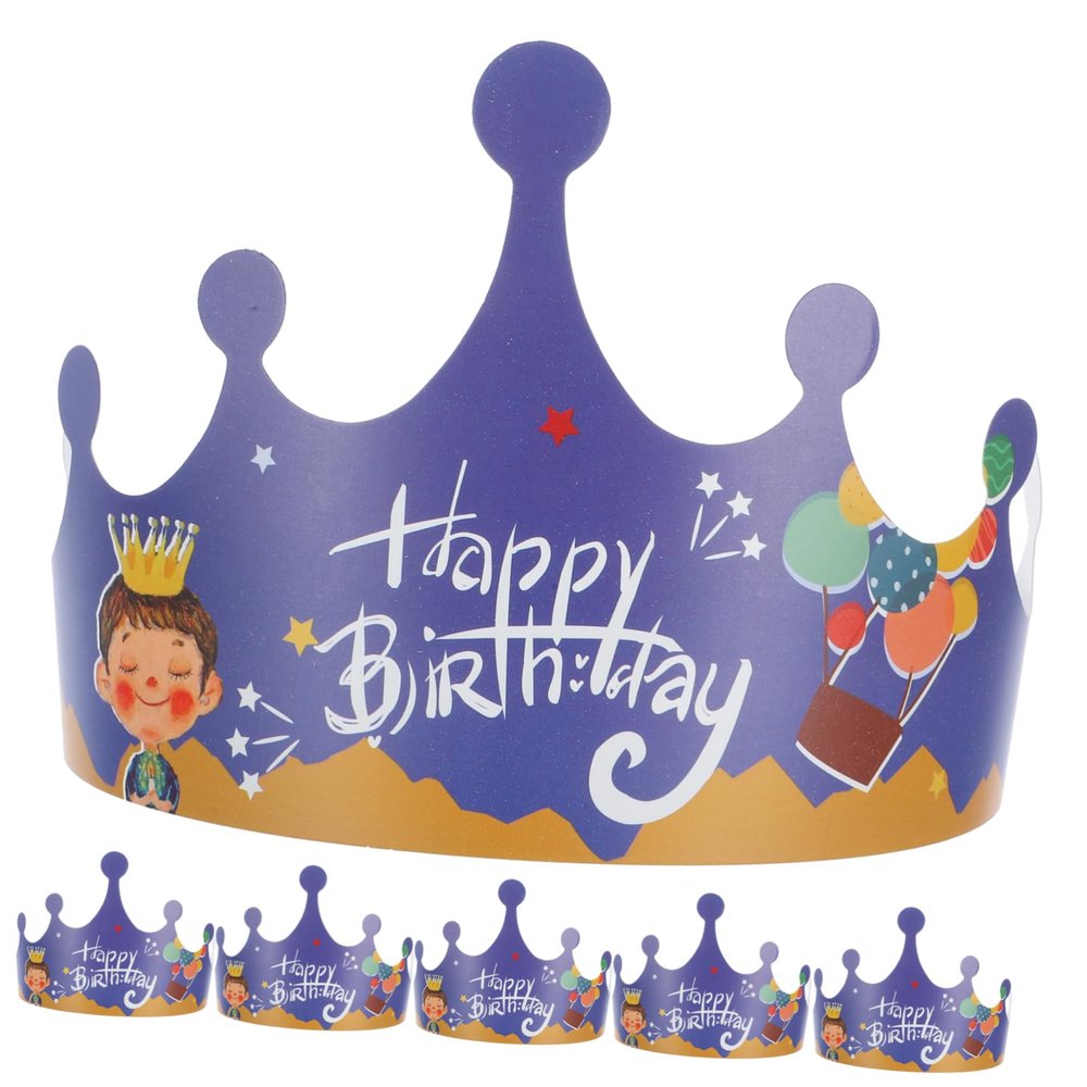 100pcs Birthday Hat Crown Birthday Hats Party Hats Party Hat Birthday Celebration Hat Birthday Hat Props Shower Photo Prop Paper Child Decorations Make up/1144