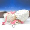 3D Printed Dragons with Dragon Egg, Articulated Mother and Child Dragons, White and Pink Crystal Dragons, Fidget ADHD Autism Toy MCD-062-007-WP-WE view 3