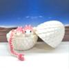 3D Printed Dragons with Dragon Egg, Articulated Mother and Child Dragons, White and Pink Gemstone Dragons, Fidget ADHD Autism Toy MCD-063-007-Wp-WE view 1