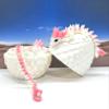 3D Printed Dragons with Dragon Egg, Articulated Mother and Child Dragons, White and Pink Gemstone Dragons, Fidget ADHD Autism Toy MCD-063-007-Wp-WE view 2