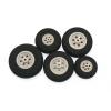 StiNGZjdM 2 Pcs/Lot Tail Wheels Sponge Tire Landing Gear Wheel Color Grey for RC Aircraft Model Accessories D25-53mm(2pcs D30mm) view 1