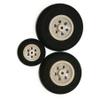 StiNGZjdM 2 Pcs/Lot Tail Wheels Sponge Tire Landing Gear Wheel Color Grey for RC Aircraft Model Accessories D25-53mm(2pcs D30mm) view 2