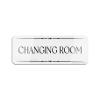 Acrylic Plastic Sign Changing Room Retro Rounded Corners Long Lasting With Double Sided Tape In The Back 9"X3" Inch view 1