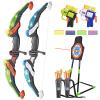 2 Pack Bow and Arrow Set with LED Light-up, 2 Toy Arrow for Kids 4-12 Years Old Outdoor Archery Shooting Game with Target, 20 Suction Cup Arrows, 40 Bullets for Boys & Girl Ideal Gift Presents view 1