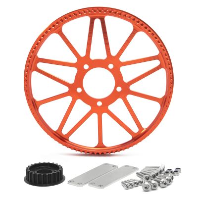 TOFR 23 Teeth+ 94 Teeth Pulley Front Rear Flat Fork Plate for Sur-Ron Light Bee LB for Segway X160 X260