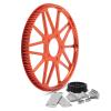 TOFR 23 Teeth+ 94 Teeth Pulley Front Rear Flat Fork Plate for Sur-Ron Light Bee LB for Segway X160 X260 view 2