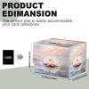 ETLKJVBL for Mtg Commander Deck Box, Trading Card Storage Box for 100 Cards with Anime Card Sleeves - for Mtg Deck Box, Elegant Lotus Flower view 3