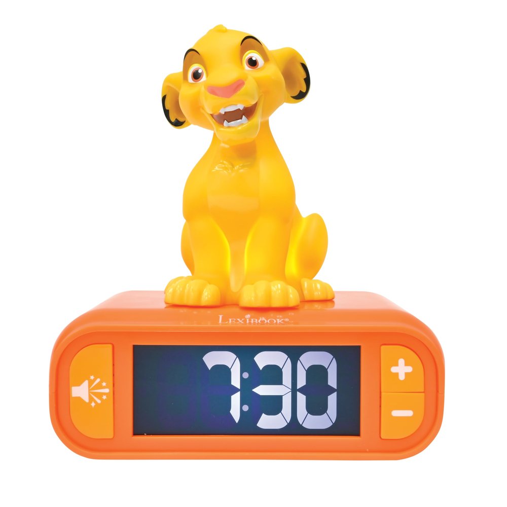 LEXIBOOK, Simba Nightlight Alarm Clock, RL800AN