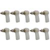 10PCS M2 M3 Plastic Ball Joint Buckle Tie Rod End Positioning Ball HeadConnector for Link Push 2mm/3mm Pull Rod RC Boat Model(M3 Wihte) view 1