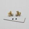 1Pair 3-Blade Copper Propeller Outer Dia 9mm/10mm Shaft Hole 1.5mm Positive Negative Props for 1/700 RC Simulation Ship Assembly view 2