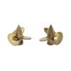 1Pair 3-Blade Copper Propeller Outer Dia 9mm/10mm Shaft Hole 1.5mm Positive Negative Props for 1/700 RC Simulation Ship Assembly view 3