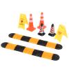Bnineteenteam RC Climbing Car Speed Bumps Set, Speed Bumps Ice Cream Cones Warning Signs Model Car Scene Accessories for Scx24 1/18 1/24 RC view 3