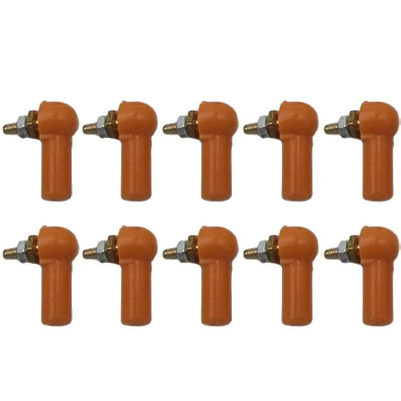10PCS M2 M3 Plastic Ball Joint Buckle Tie Rod End Positioning Ball HeadConnector for Link Push 2mm/3mm Pull Rod RC Boat Model(M3 Orange)