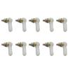 10PCS M2 M3 Plastic Ball Joint Buckle Tie Rod End Positioning Ball HeadConnector for Link Push 2mm/3mm Pull Rod RC Boat Model(M2 Wihte) view 1