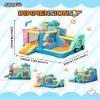 AirMyFun Inflatable Bounce House for Big Kids 8-12, Bouncy Castle for Kids 3-6 Toddler Bouncy House with Double Slide Ice Cream Theme view 2