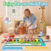 FUCEORUY Piano Mat Musical Toys for Toddlers 1-3, Sensory Learning Toy Floor Piano Playmat Toys for 1 2 Year Old Boy Girl Gifts, with 7 Animal, 7 Vehicle & 10 Songs Sound (Kids Edition) view 3