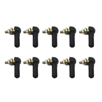 10PCS M2 M3 Plastic Ball Joint Buckle Tie Rod End Positioning Ball HeadConnector for Link Push 2mm/3mm Pull Rod RC Boat Model(M2 Black)