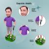 Custom Bobblehead Figurine of Man with Beard, Guitar, and Casual Outfit Toy for Private Collectibles Sculpture Each nches Handmade Clay Figurine view 4