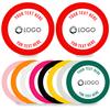 100-500 Custom Poker Chips,5 Available,Full Color Printing Personalized Image or Logo,Put Design on a Plastic Chip,Set for Bar Tokens,Party,Wedding (Red, 40MM) view 2