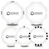 100-500 Custom Poker Chips,5 Available,Full Color Printing Personalized Image or Logo,Put Design on a Plastic Chip,Set for Bar Tokens,Party,Wedding (White, 37MM) view 1