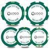 100-500 Custom Poker Chips,5 Available,Full Color Printing Personalized Image or Logo,Put Design on a Plastic Chip,Set for Bar Tokens,Party,Wedding (Green, 40MM) view 1