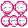 pensoda 100-500 Custom Poker Chips,5 Available,Full Color Printing Personalized Image or Logo,Put Design on a Plastic Chip,Set for Bar Tokens,Party,Wedding (Rose Red, 37MM) view 1