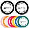 100-500 Custom Poker Chips,5 Available,Full Color Printing Personalized Image or Logo,Put Design on a Plastic Chip,Set for Bar Tokens,Party,Wedding (Black, 37MM) view 2