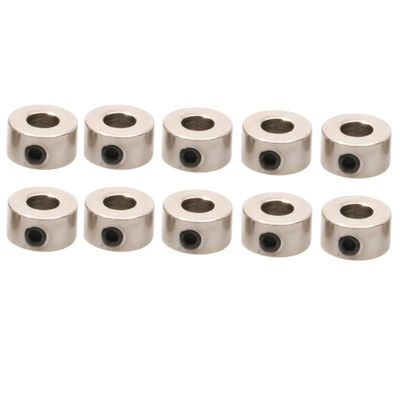10PCS Inner Dia. 2.1/3.1/4.1/5.1mm Wheel Gear Lock Metal Axle Stopper Shaft Positioning Sleeve with M3 Fixed Screw for DIY Model(4.1mm)