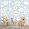120 Pieces Large Daisy Wall Decals - 10 Sheet Flower Stickers, Vinyl Peel and Stick Floral Decor for Nursery, Playroom, Bedroom, Living Room view 1
